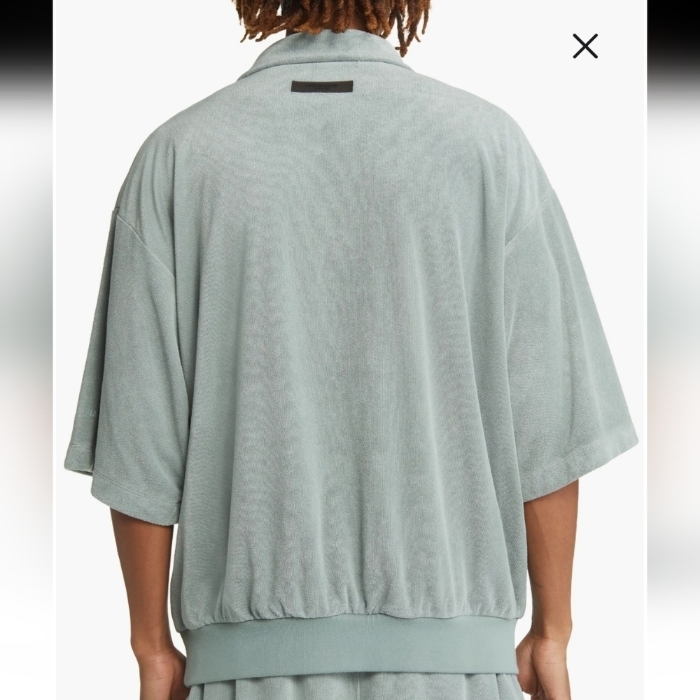 Fear of God Essentials Half Zip Terry Cloth pullover sweater - Picture 2 of 13